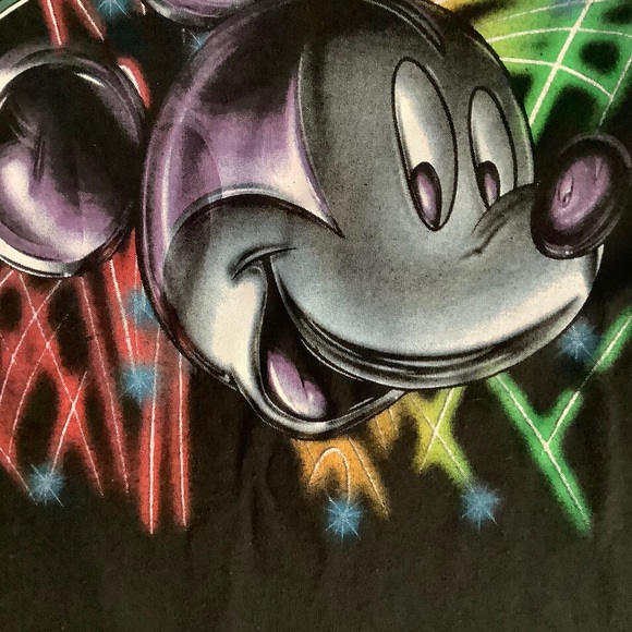 Black sleeveless Mickey Tee - Picture 3 of 4